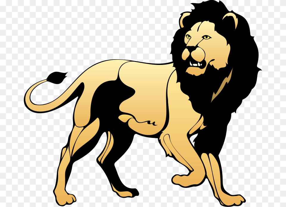 Lion Clipart Vector Image Of Lion, Wildlife, Animal, Mammal, Person Free Png Download