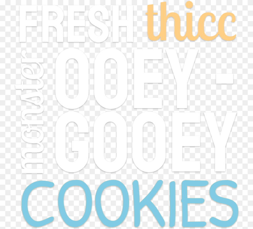 Lion Cub S Cookies Fresh Thicc Monster Ooey Gooey Cookies Poster, Text, Number, Symbol, Scoreboard Free Png