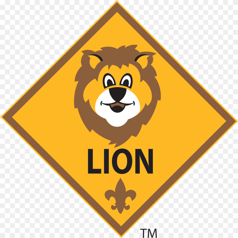 Lion Cub Scout Pack 61 Lion Cub Scout Ranks, Sign, Symbol, Road Sign, Face Free Png