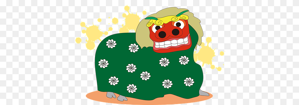 Lion Dance Art, Graphics, Green, Baby Png Image