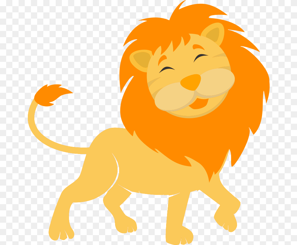 Lion Drawing Music Download Cute Cartoon Lion, Animal, Mammal, Wildlife, Bear Png Image