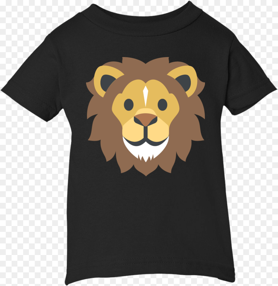 Lion Emoji, Clothing, T-shirt, Animal, Mammal Png