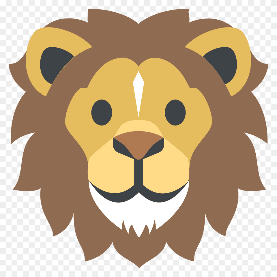 Lion Emoji Clipart, Animal, Mammal, Wildlife, Snout Png