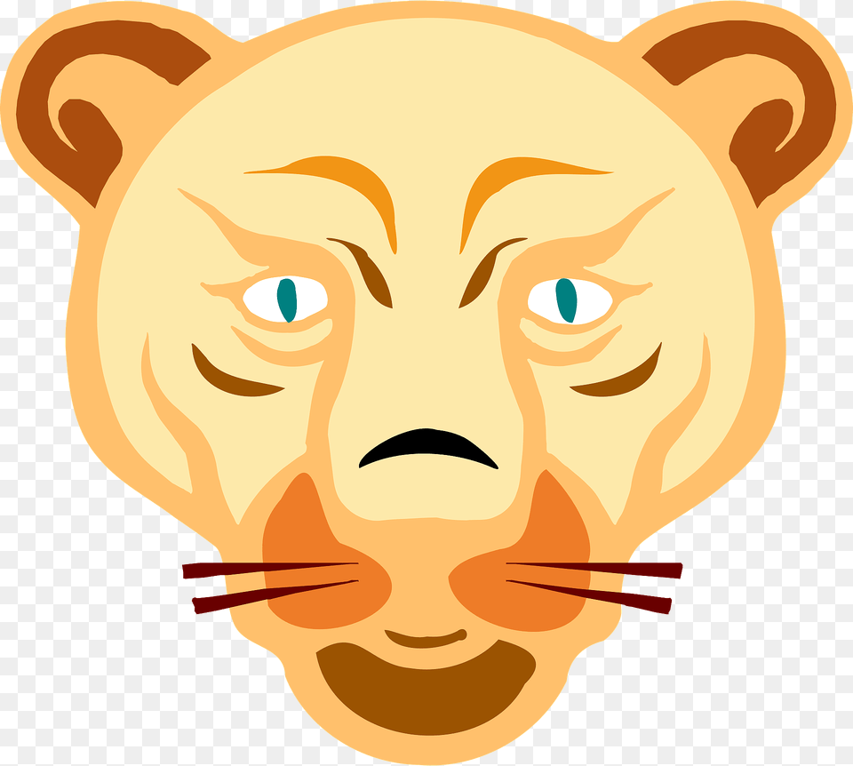 Lion Face Clipart, Baby, Person, Head Free Png