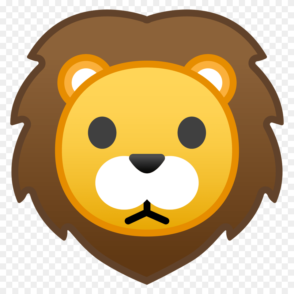 Lion Face Icon Noto Emoji Animals Nature Iconset Google, Animal, Mammal, Wildlife Free Transparent Png