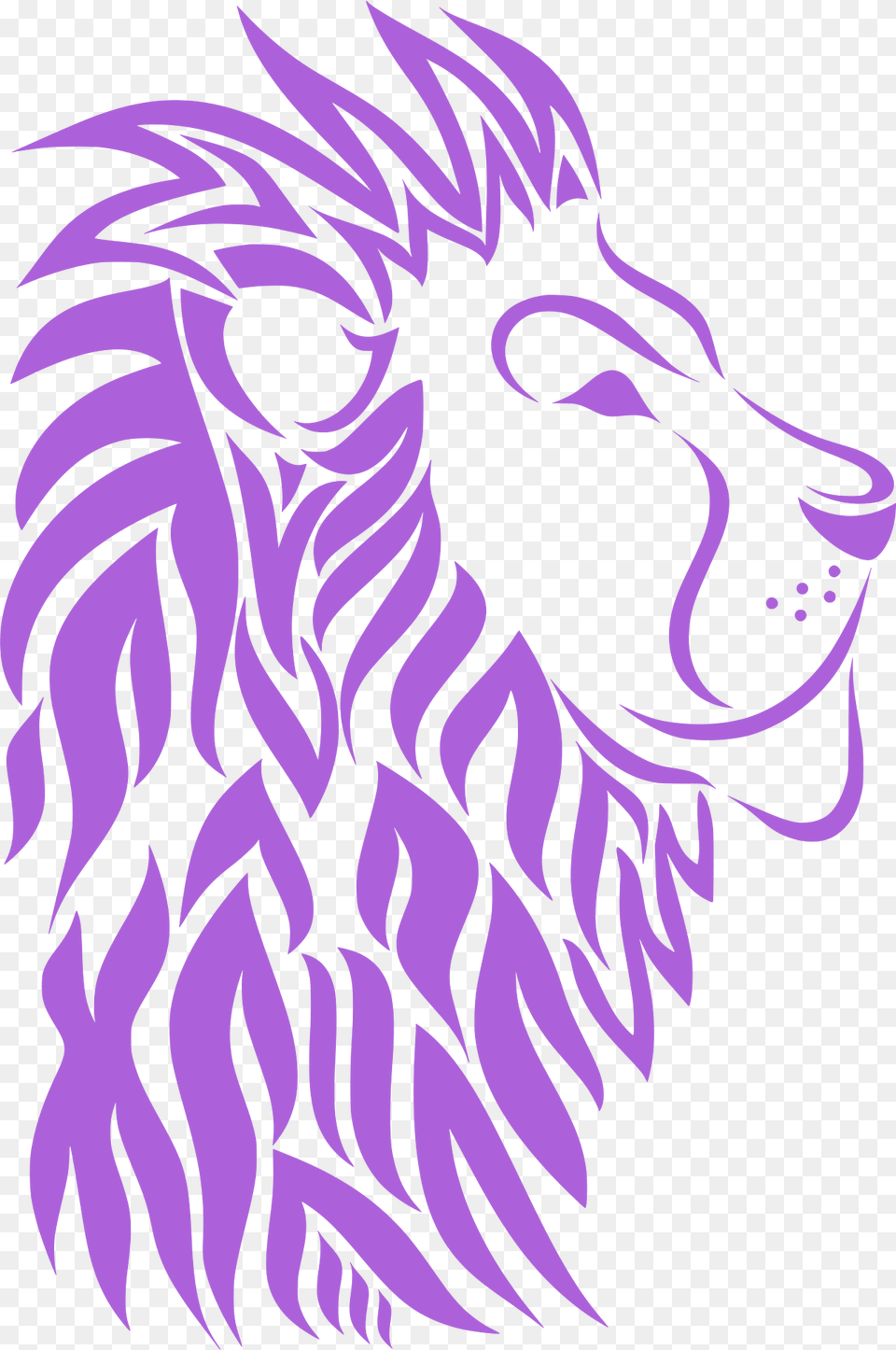 Lion Face Silhouette, Art, Graphics, Person, Animal Free Png Download