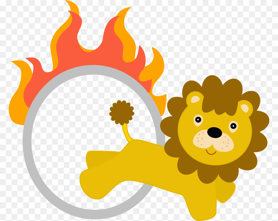 Lion Fait Des Acrobaties Au Cirque Carnival Lion Clipart Free Png Download