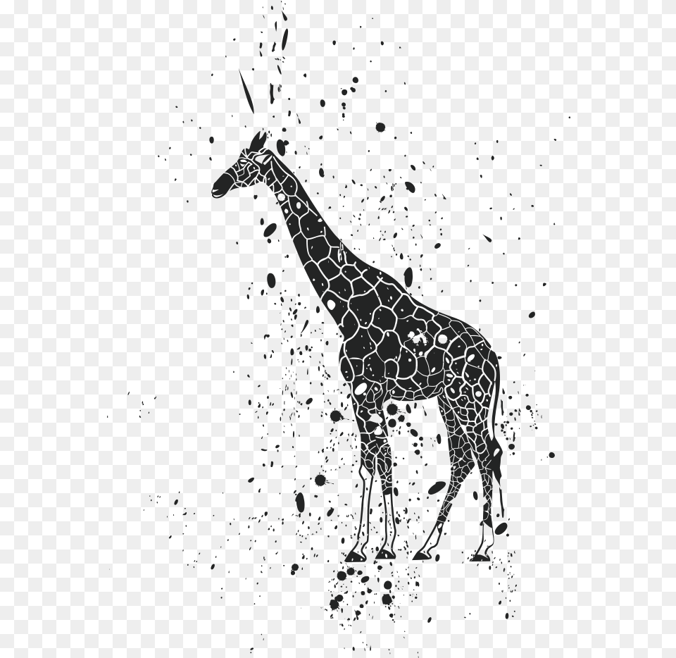 Lion Giraffe Ink Clip Art Giraffe, Animal, Wildlife, Mammal, Horse Png