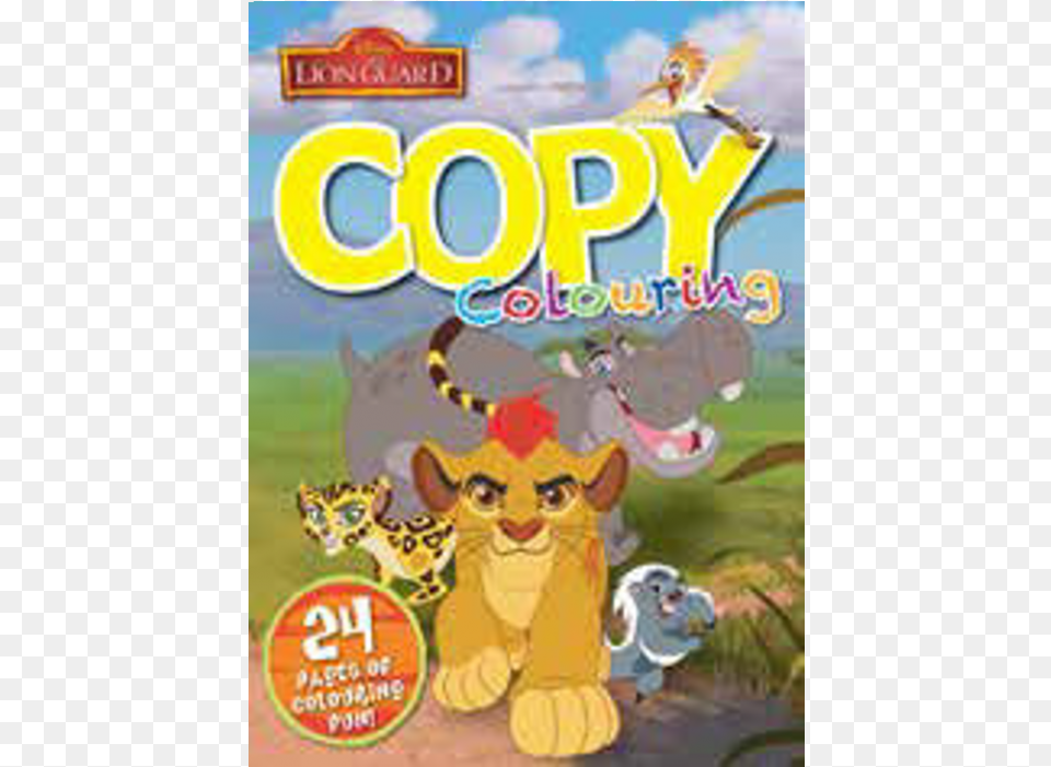 Lion Guard 24 Pg Copy Colour Book Animal Figure, Publication, Advertisement, Poster, Cat Free Png