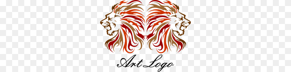 Lion Head Art Logo Vector, Home Decor, Pattern, Floral Design, Graphics Free Png Download