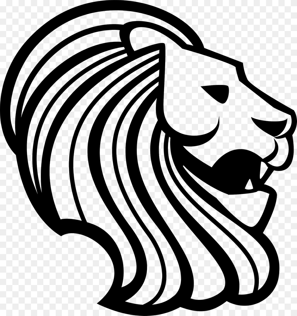 Lion Head Clipart, Art, Person, Animal, Mammal Png Image