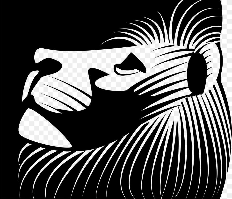 Lion Head Clipart, Person, Animal, Mammal, Wildlife Png Image