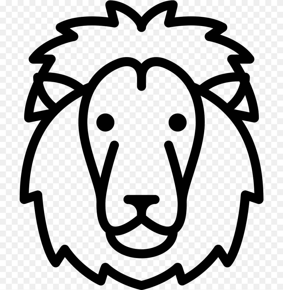 Lion Head Icon Free Download, Animal, Livestock, Mammal, Sheep Png