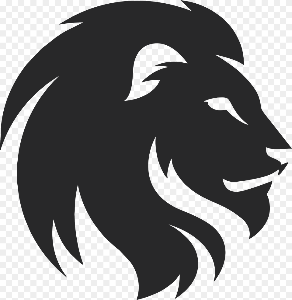 Lion Head Logo, Stencil, Animal, Fish, Sea Life Png