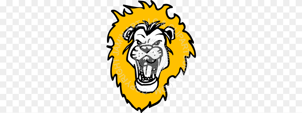 Lion Head Roaring Big, Logo, Wildlife, Mammal, Animal Free Transparent Png
