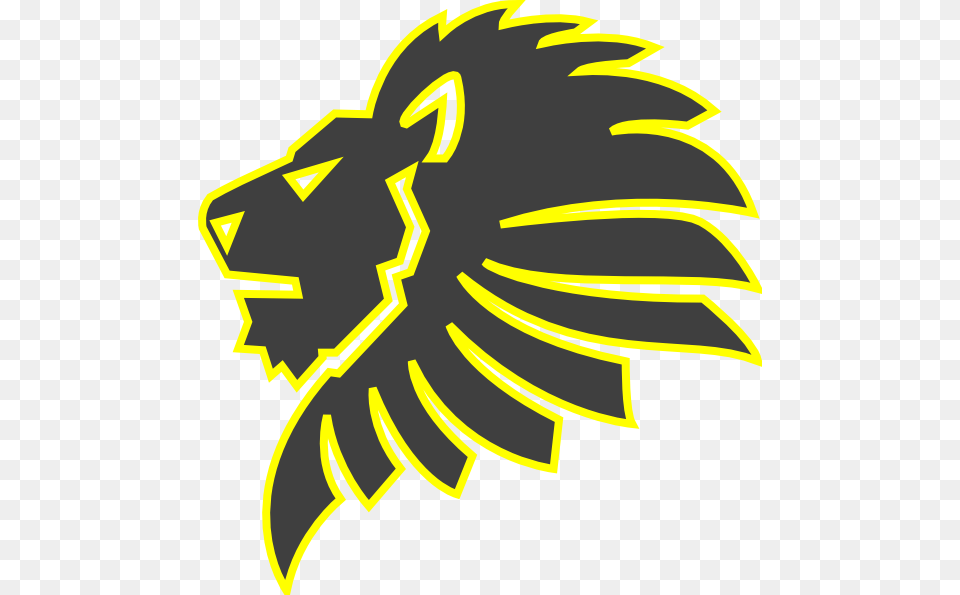 Lion Head Silhouette, Logo, Symbol, Emblem Png