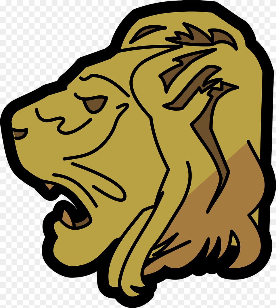 Lion Head Svg Clip Arts Lion Head Clip Art, Animal, Mammal, Wildlife, Person Png Image