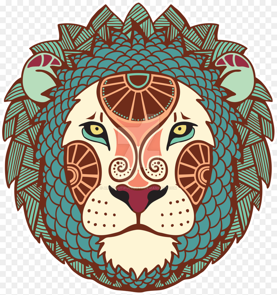 Lion Head Transparent, Art, Pattern, Drawing, Home Decor Free Png