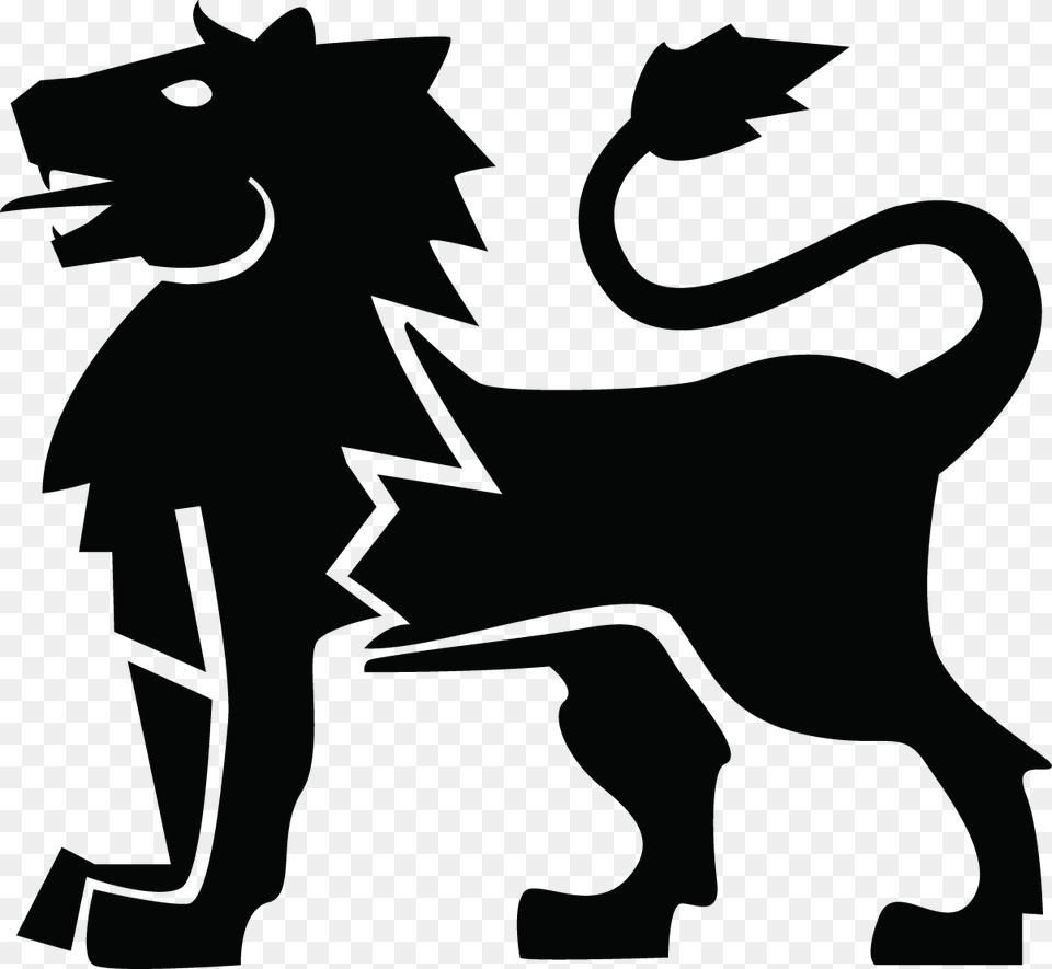Lion Heraldry Clip Art, Silhouette, Stencil, Animal, Canine Png