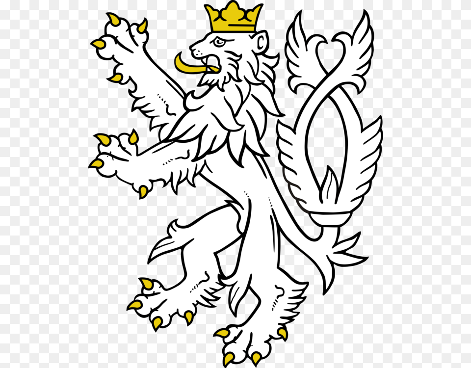 Lion Heraldry Coat Of Arms Of The Czech Republic Crest, Baby, Person, Dragon, Face Png Image