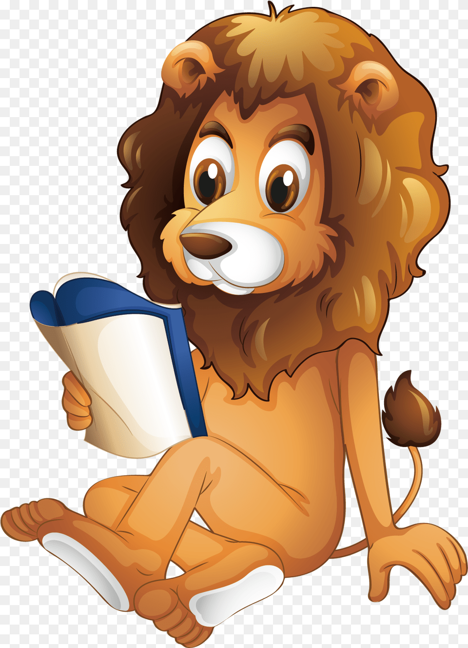 Lion Holding A Book, Baby, Person, Reading, Face Free Transparent Png