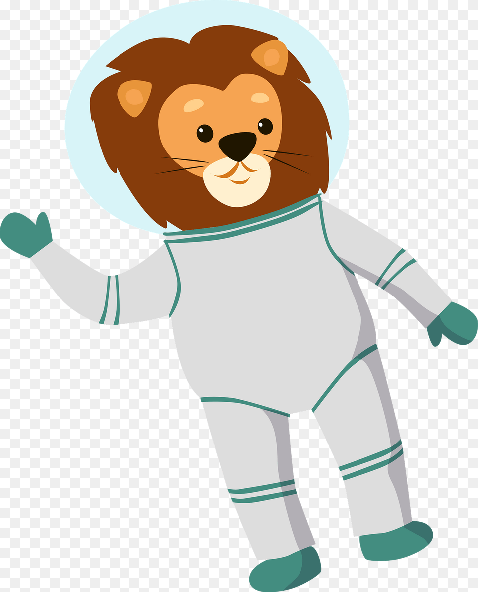 Lion In Space Clipart, Animal, Bear, Mammal, Wildlife Png