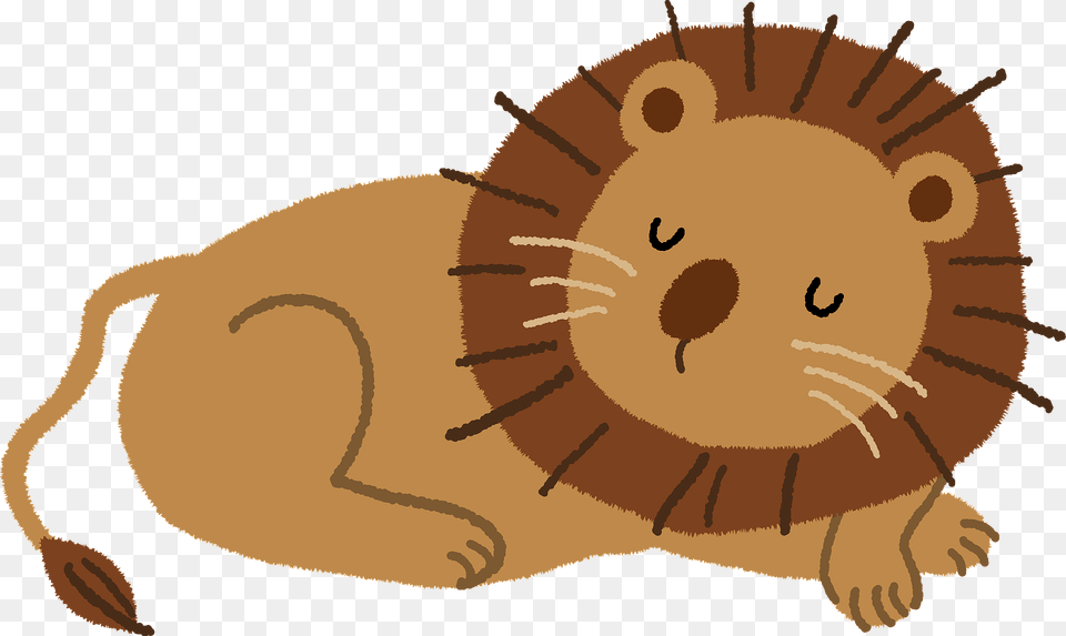 Lion Is Sleeping Clipart, Animal, Mammal, Person, Face Free Png