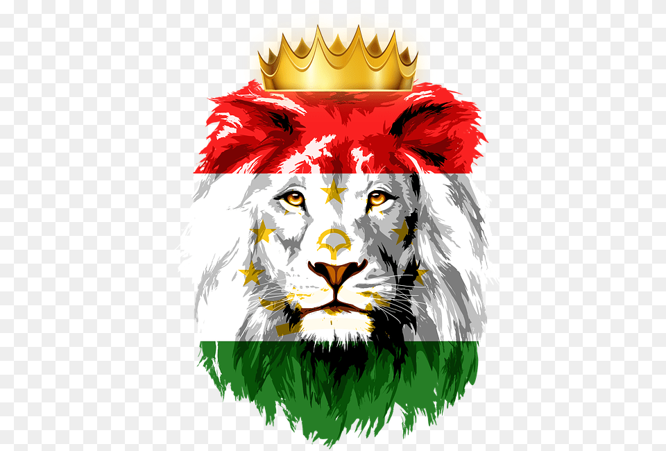 Lion King Crown Image On Pixabay Afghanistan Flag With Lion, Animal, Mammal, Wildlife, Baby Free Png Download