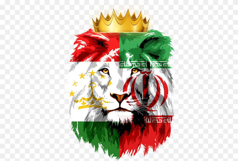 Lion King Crown Image On Pixabay Afghanistan Flag With Lion, Animal, Mammal, Wildlife, Adult Free Png