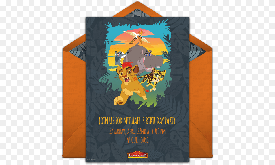 Lion King Invitation, Advertisement, Poster Png Image