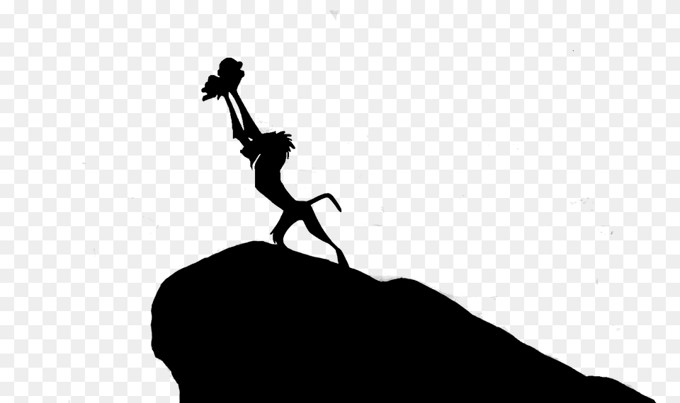 Lion King Silhouette Clip Art, Gray Free Transparent Png