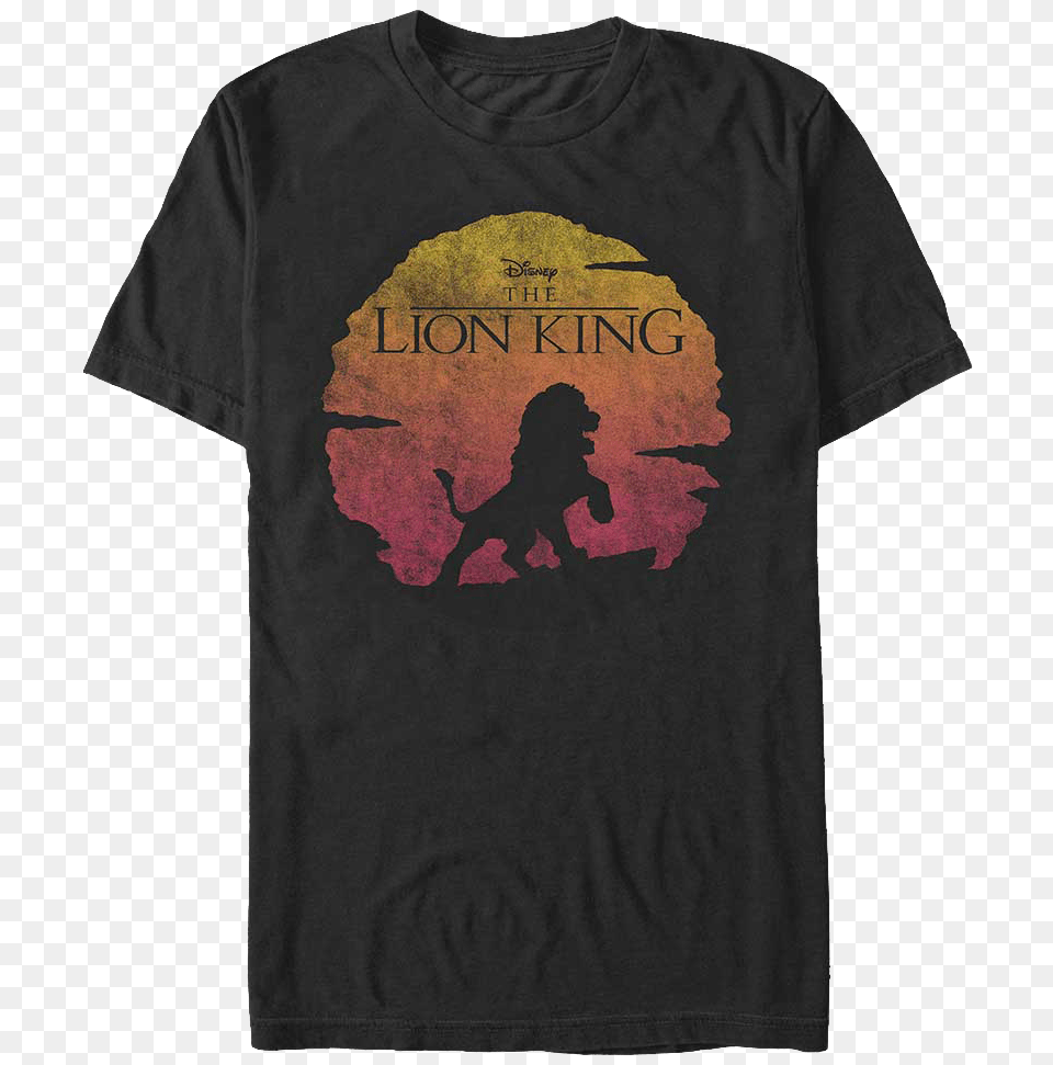 Lion King Silhouette T Shirt Lion King Shirts For Family Disney, Clothing, T-shirt, Animal, Canine Png