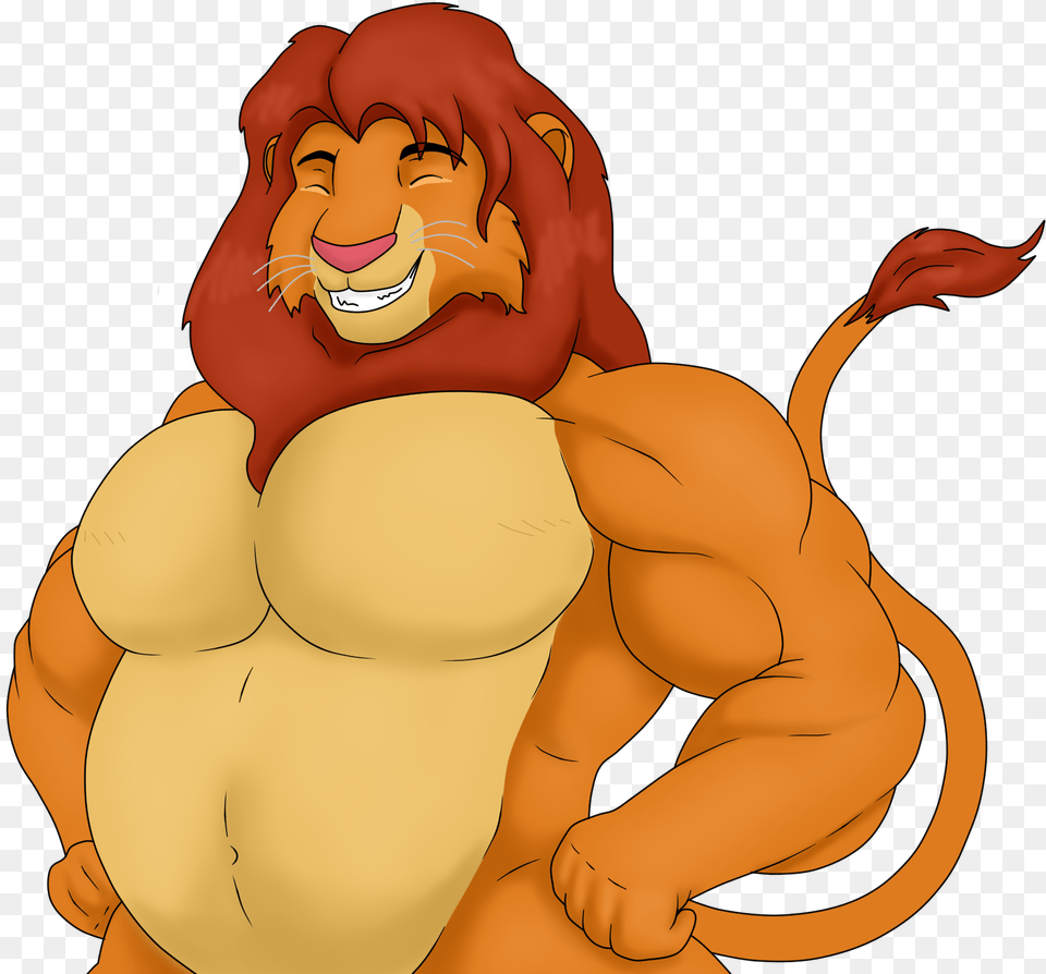 Lion King Simba Muscle, Animal, Mammal, Wildlife, Baby Free Transparent Png