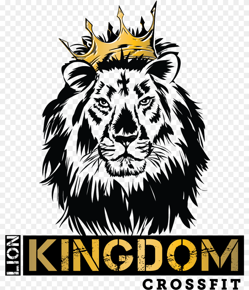 Lion Kingdom Logo, Animal, Mammal, Panther, Wildlife Png Image