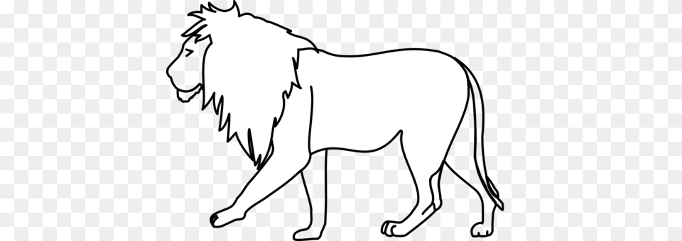 Lion Line Art Drawing Roar, Stencil, Book, Comics, Publication Png