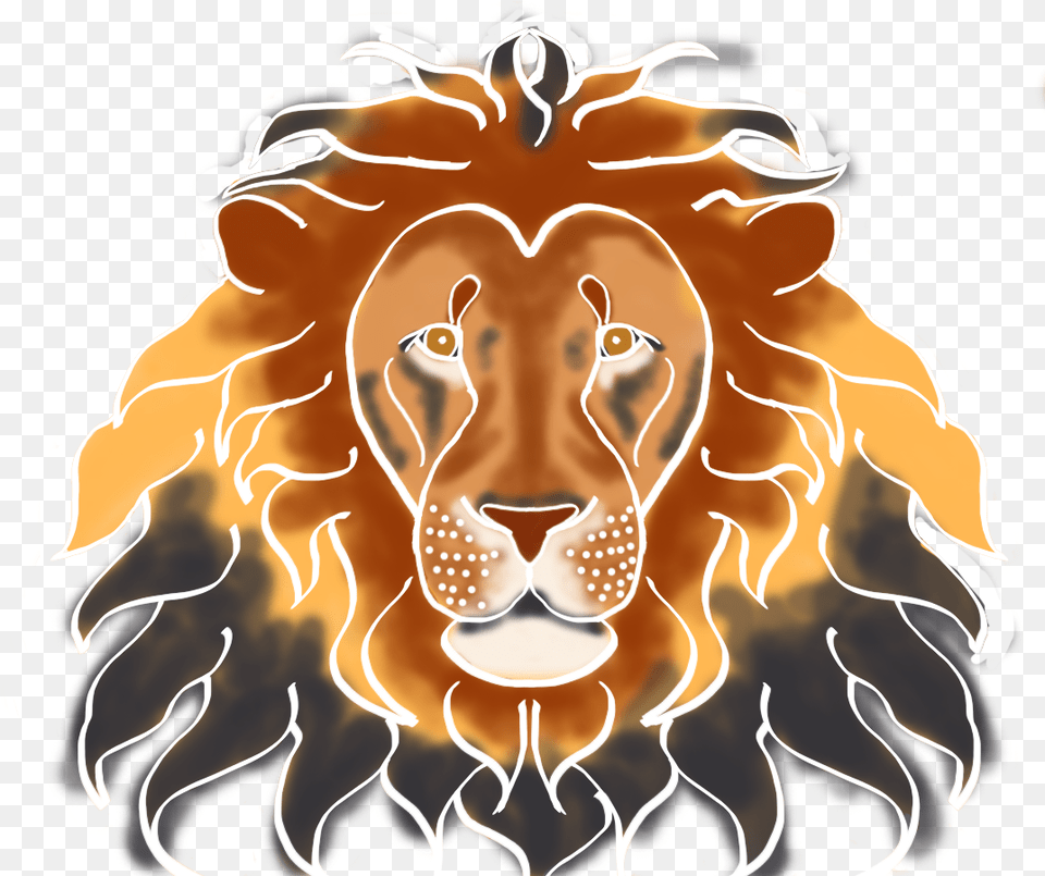 Lion Lioness Concept Art Lion, Animal, Mammal, Wildlife, Bonfire Free Transparent Png