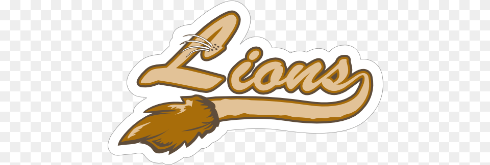 Lion Logo Type Mascot Sticker Clip Art Free Png Download