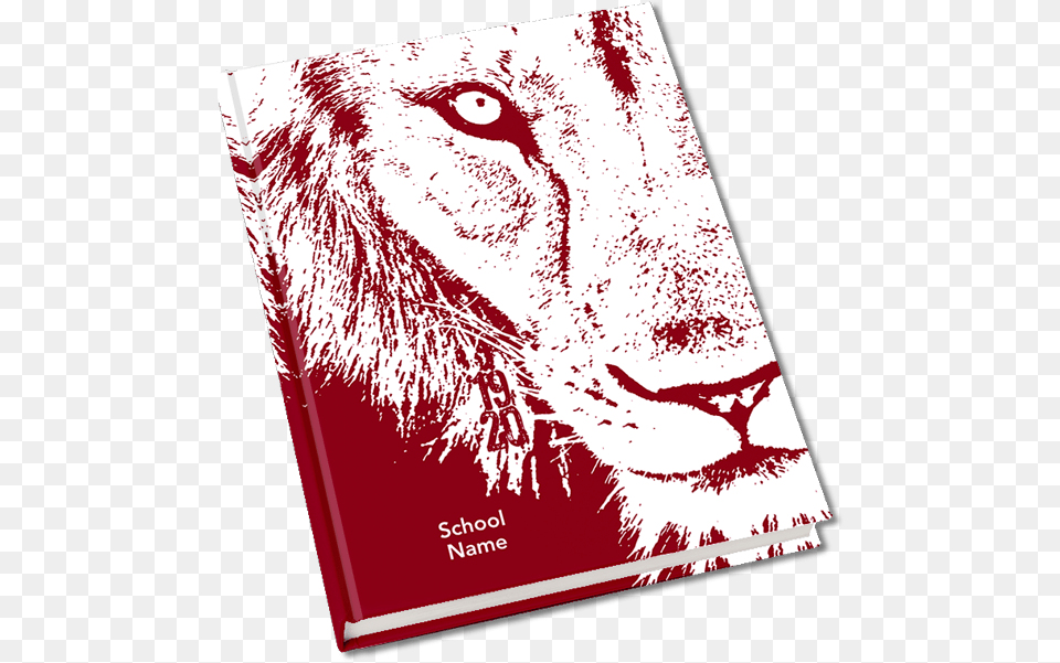 Lion Mascot Yearbook Cover Lion Themed Yearbook, Publication, Book, Adult, Person Free Png Download