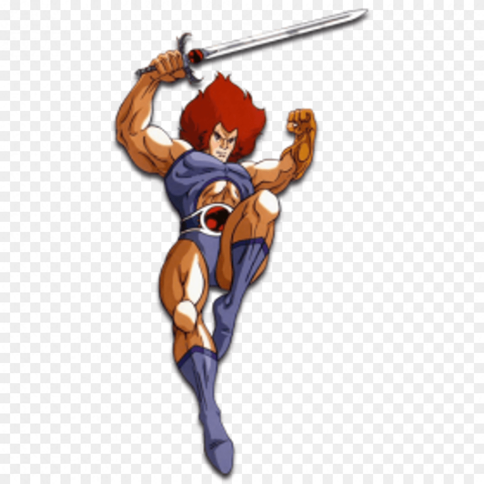 Lion O Thundercats Lion O Thundercats, Person, Sword, Weapon, Book Free Transparent Png