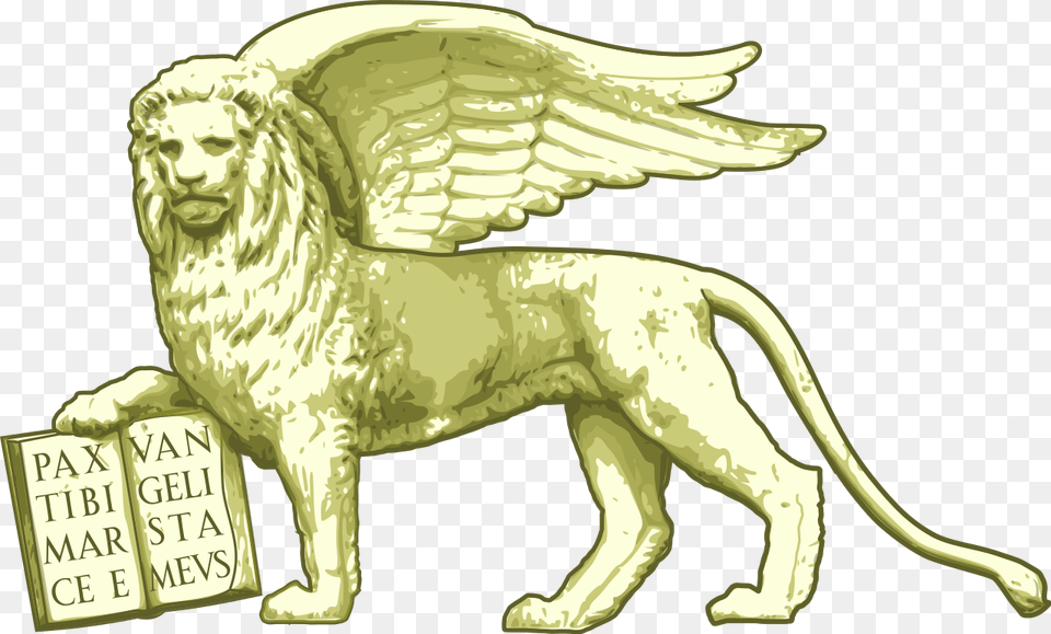 Lion Of St Mark Lion Of St Mark Vector, Animal, Mammal, Wildlife, Dinosaur Free Transparent Png