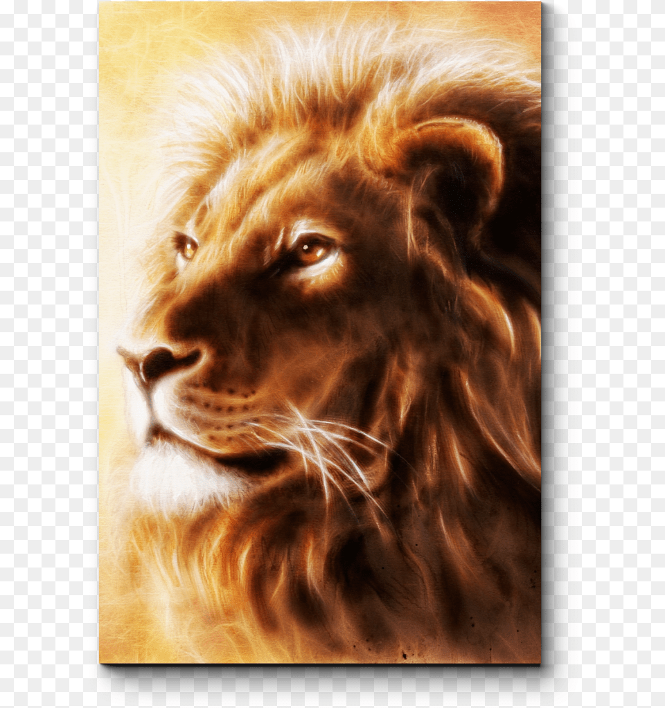 Lion Painting Airbrush Art Drawing Airbrush Lion Art, Animal, Mammal, Wildlife, Canine Png Image