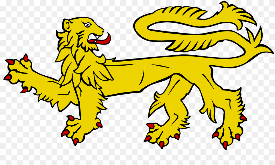 Lion Passant Regardant Clipart, Dragon, Animal, Dinosaur, Reptile Free Png Download