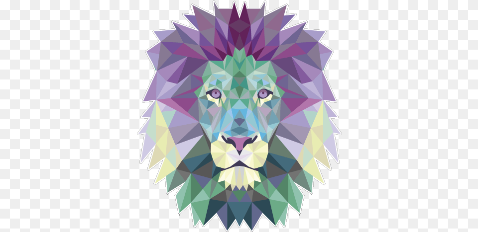 Lion Polygon Poster Para Imprimir Leao, Animal, Mammal, Graphics, Art Png Image