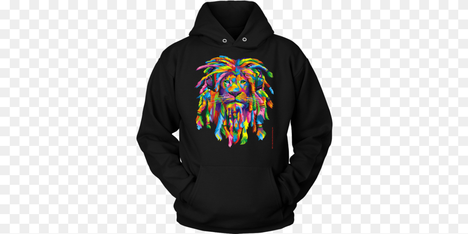 Lion Rasta Dreadlocks Hoodie Artwork By Bob Weer Lion Rasta Poster 24 X, Clothing, Knitwear, Sweater, Sweatshirt Free Png