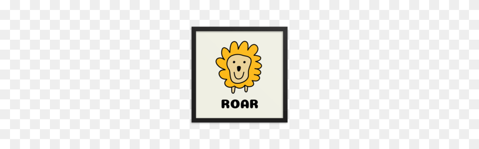Lion Roar Framed Poster The Happy Art Lab, Flower, Plant, Animal, Bear Png Image