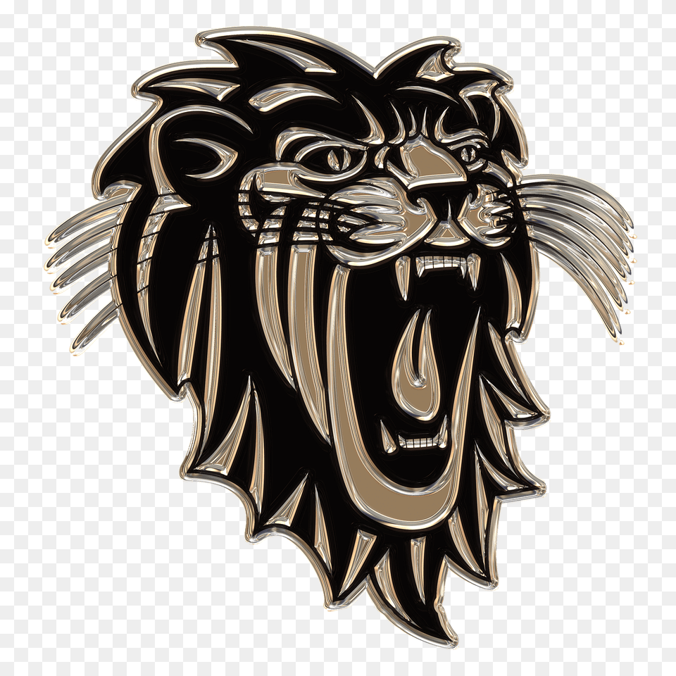 Lion Roaring Plastic Art, Emblem, Symbol, Animal, Mammal Png