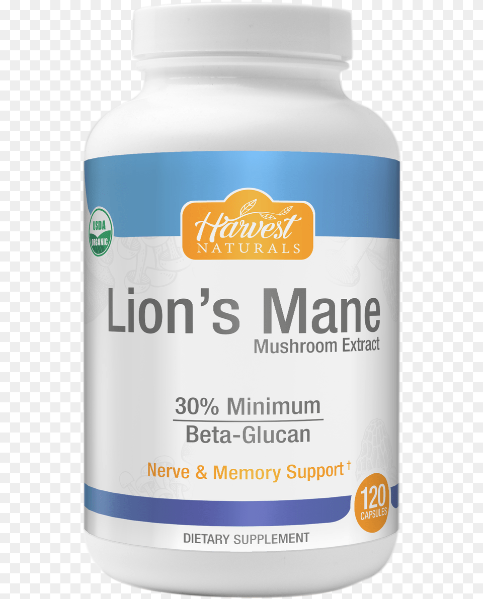 Lion S Mane Mushroom Capsules Harvest Naturals Caffeine, Astragalus, Flower, Plant, Can Free Png