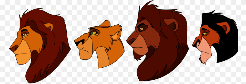 Lion Scar Mufasa Simba Drawing Scar Lion King Side View, Person, Face, Head, Cartoon Png Image
