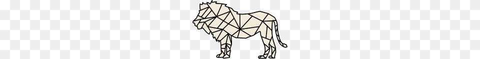 Lion Silhouette, Animal, Mammal Png Image