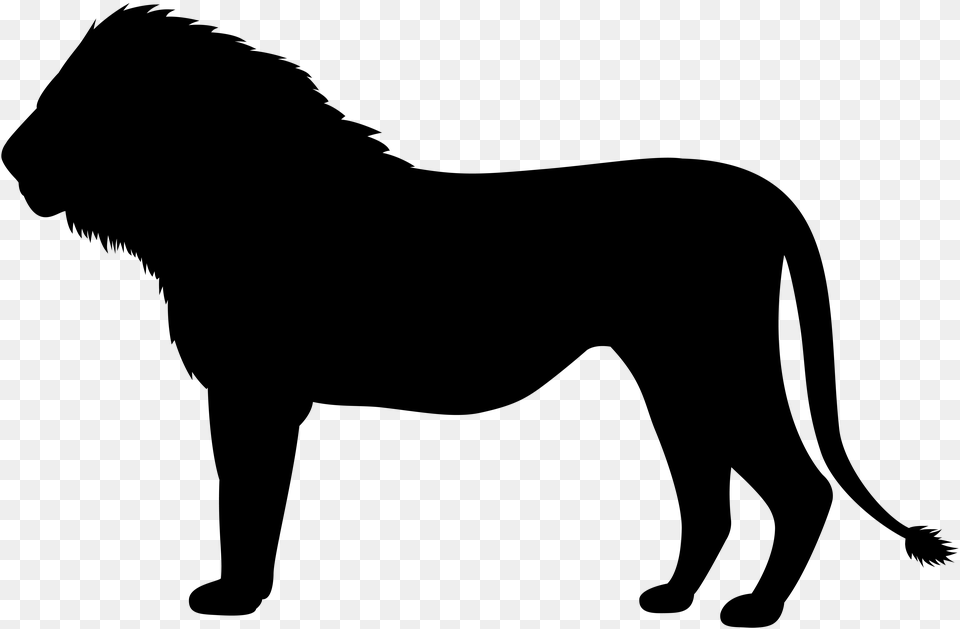 Lion Silhouette Clip Art, Firearm, Gun, Rifle, Weapon Png Image